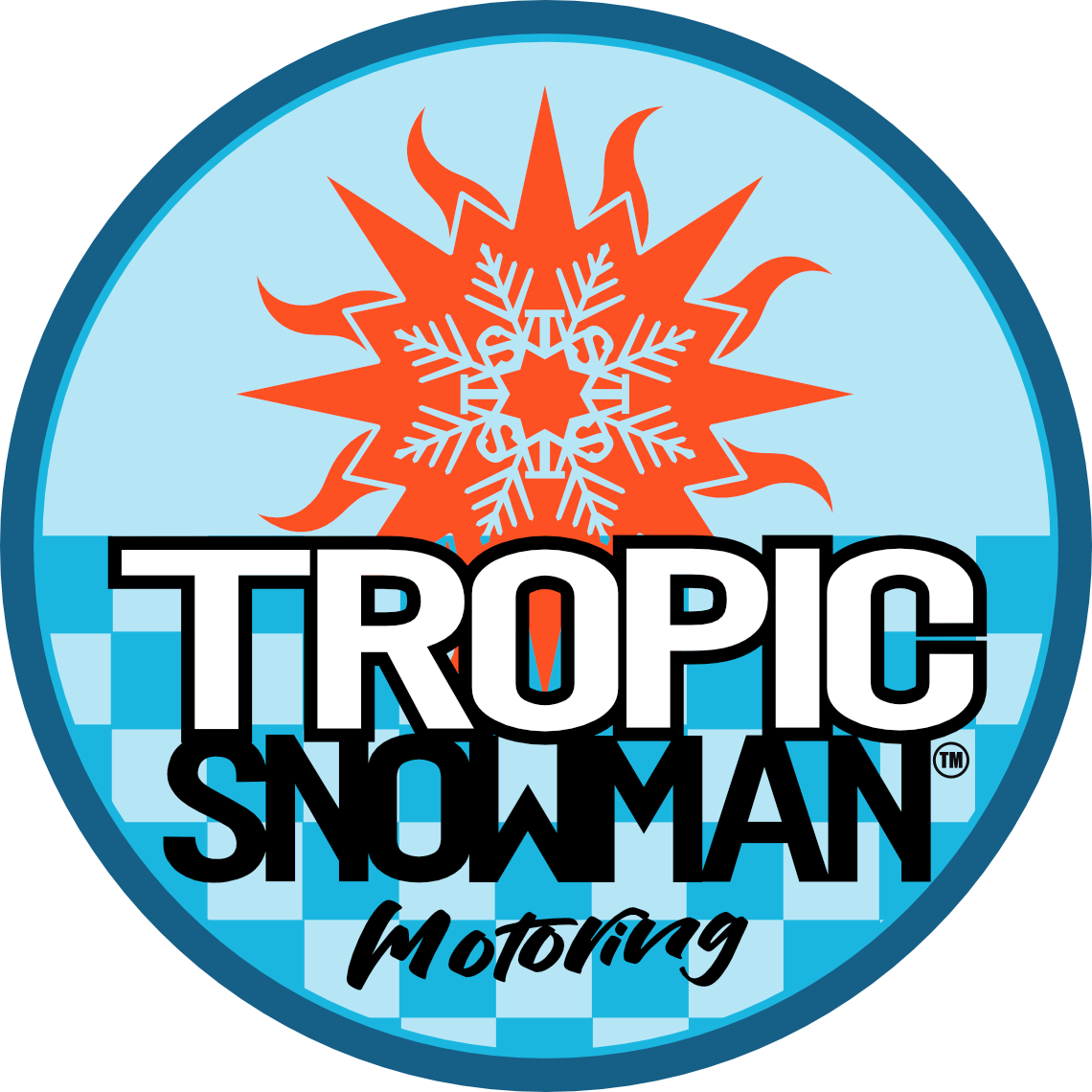 Tropic Snowman Surfing Art Merchandise Shop